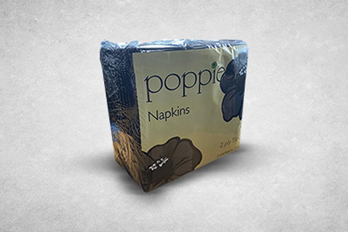 33cm Black Paper Biodegradable Luxury 2PLY Napkins