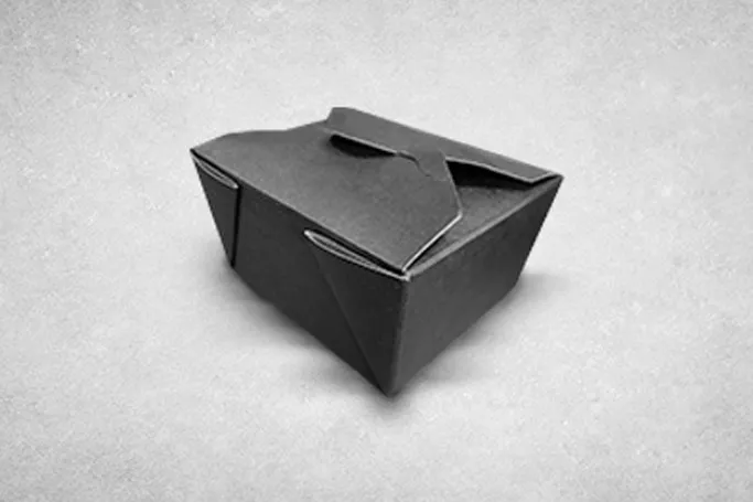 26oz Black Brown/Kraft Recyclable Takeaway Box