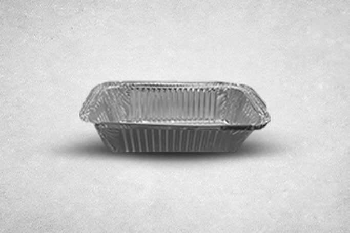 Regular Silver/Gray Foil Recyclable No.6 Containers