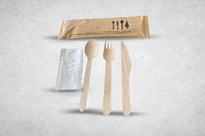 Regular Wooden Biodegradable Cutlery Set