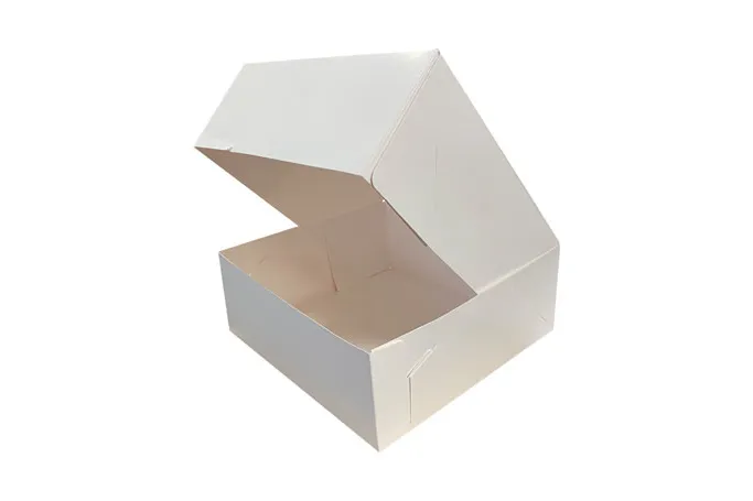 12″x12″ White Cardboard Recyclable Cake Box