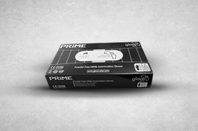 Medium Black Latex-Free Recyclable Examination Gloves