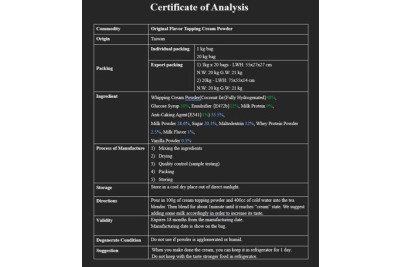 Original Flavour Cream Powder