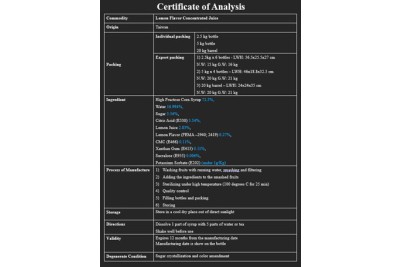 Lemon Concentrated Juice