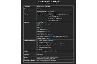 Mango Flavour Coconut Jelly