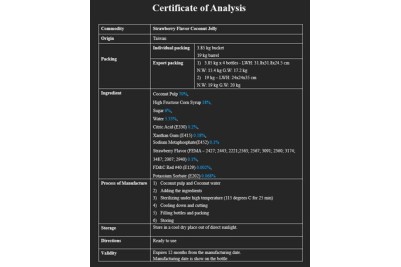 Strawberry Flavour Coconut Jelly