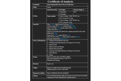 Cherry Coating Juice