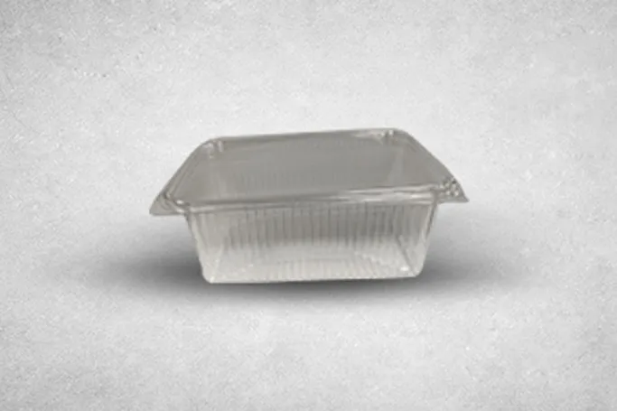 1000ml Clear Plastic Recyclable Hinged Containers