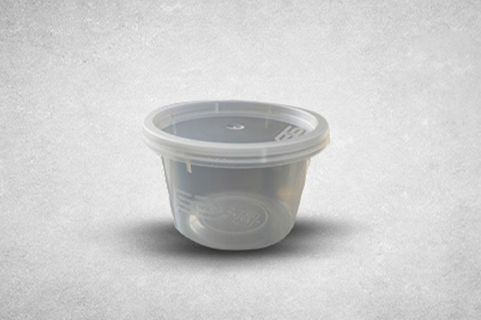 2oz Clear Plastic Recyclable SATCO Portion Pots with lids