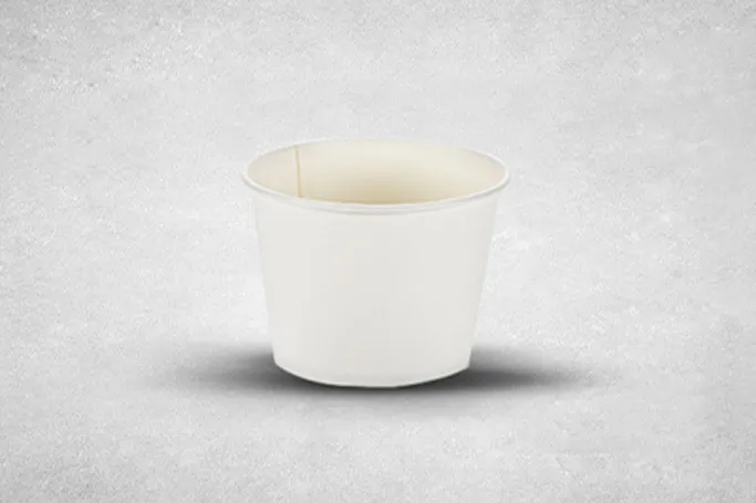 12oz White Paper Recyclable Well Made Soup Cups