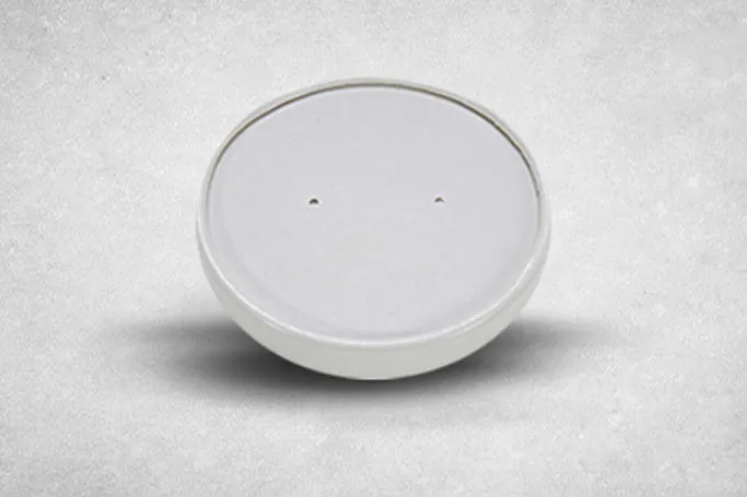 32oz-Fit White Paper Recyclable Well Made Soup Lids