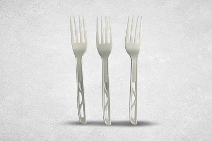 Regular White Plastic Biodegradable PLA Forks