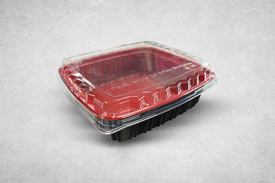 22oz Red & Black Plastic...