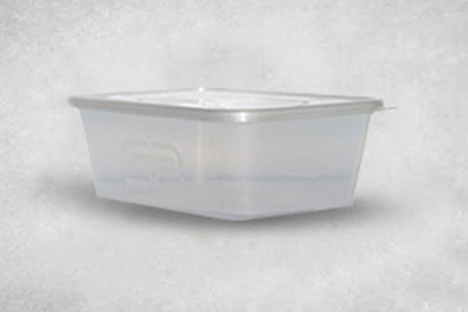 1000ml Clear Plastic Microwaveable SATCO Food Containers with Lids