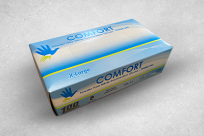 Extra Large Blue Latex-Free Recyclable Examination Gloves