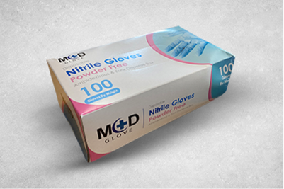 Small Blue Latex-Free Recyclable Examination Gloves