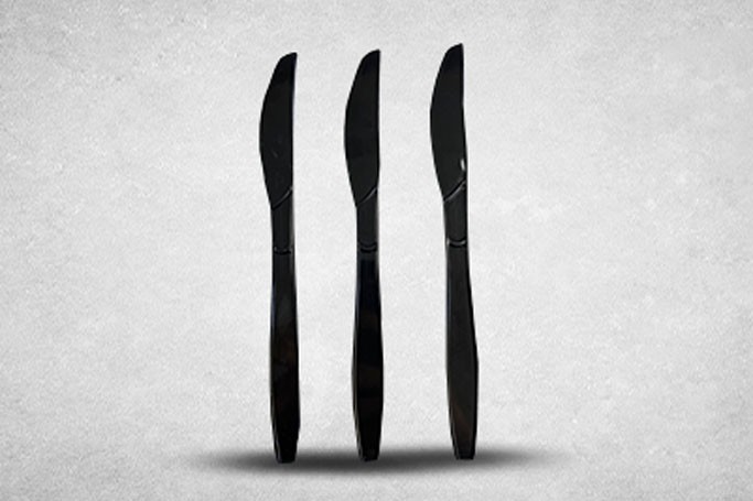 Regular Black Plastic Recyclable Luxury Knives