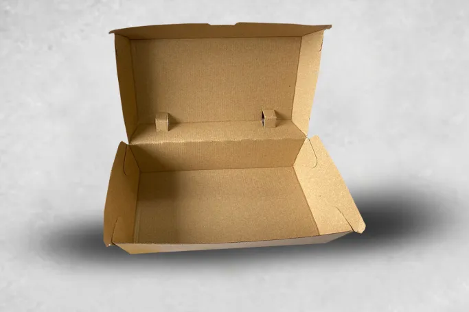 New Large Brown/Kraft Compostable Meal Boxes with Vent Holes