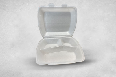 IP4/3 3 Compartment Large Square Meal Box