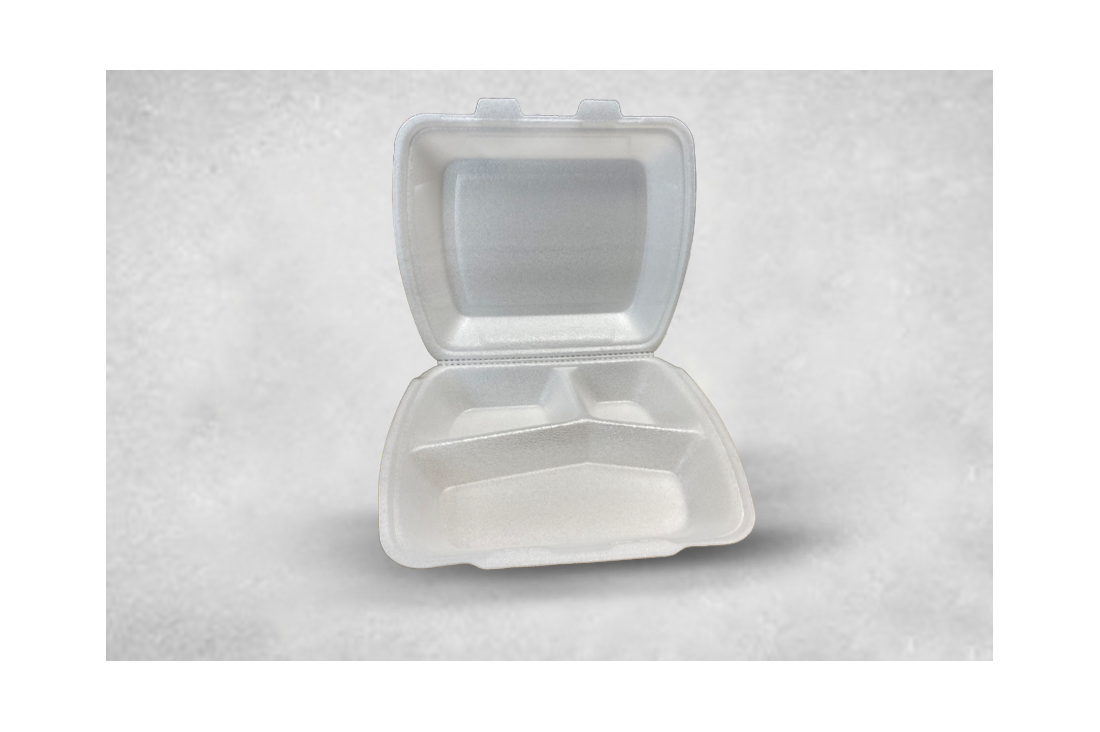 IP4/3 3 Compartment Large Square Meal Box | My Packaging