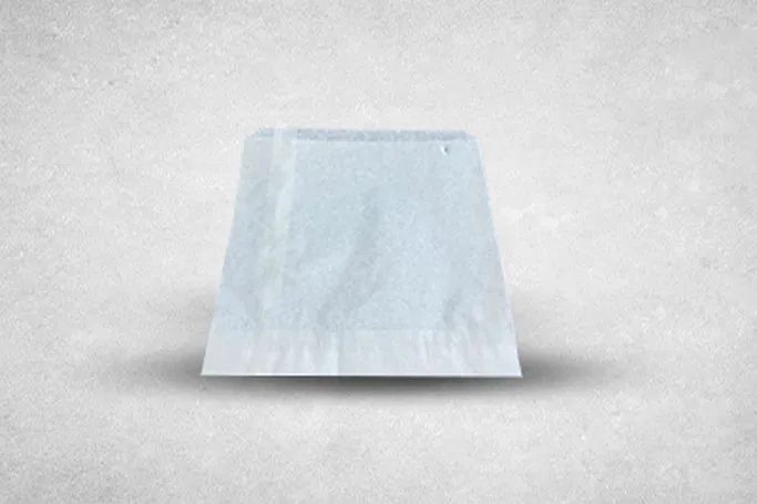 6″x6″ White Paper Greaseproof Biodegradable Bags