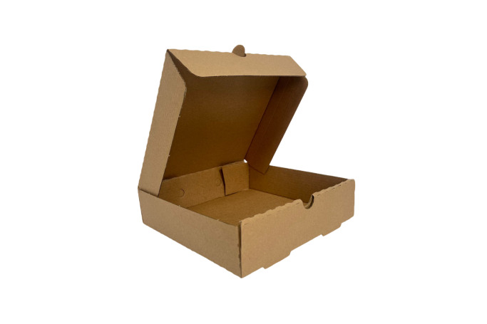 7″ Brown/Kraft Biodegradable Corrugated Pizza Boxes