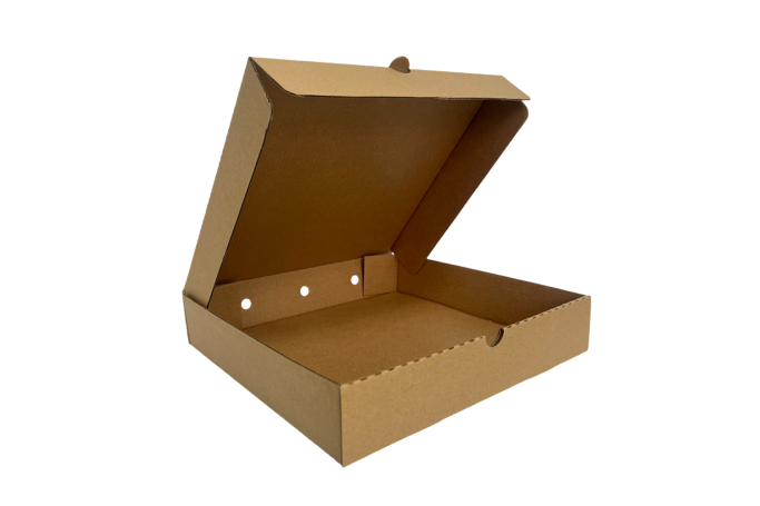 10″ Brown/Kraft Biodegradable Corrugated Pizza Boxes