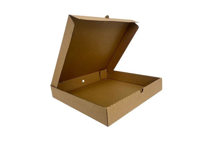 12 inch Brown/Kraft Biodegradable Corrugated Pizza Boxes
