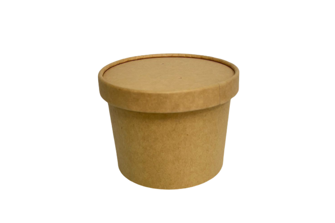 16oz Brown/Kraft Recyclable Soup Cups