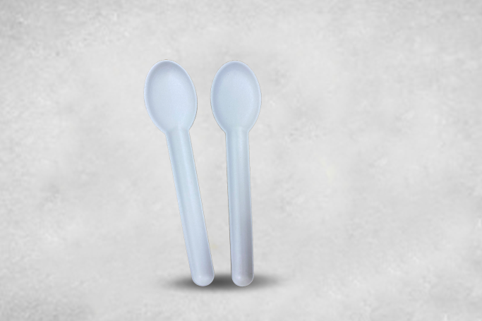 White Paper Recyclable Spoons  Qty1000