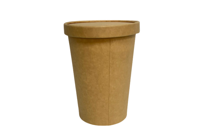 32oz Brown/Kraft Recyclable Soup Cups