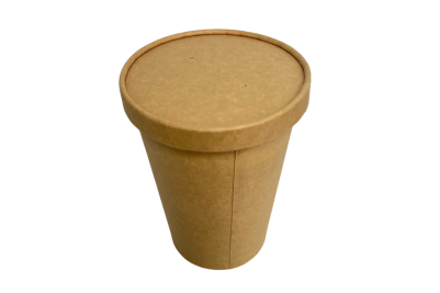 32oz Brown/Kraft Recyclable Soup Cups