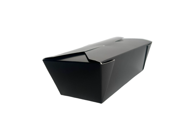 28oz Black Cardboard Recyclable No.6 Takeaway Box
