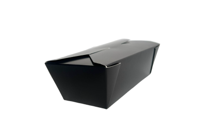 28oz Black Cardboard Recyclable No6 Takeaway Boxes