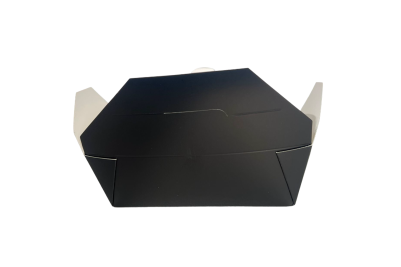 28oz Black Cardboard Recyclable No6 Takeaway Boxes