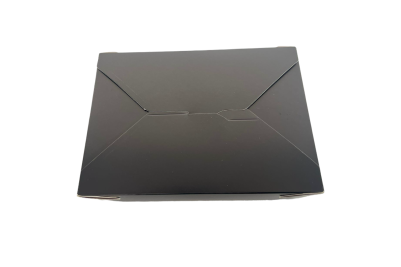 66oz Black Cardboard Recyclable Luxury Takeaway Boxes