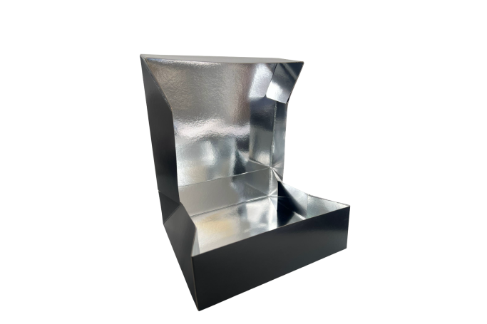 Standard Black Foil Recyclable No.3 Takeaway Boxes