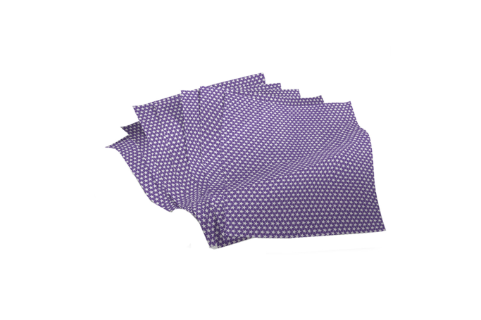 50×33.5mm Purple Stars Recyclable Greaseproof Paper