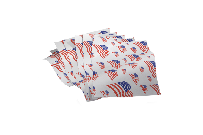 50×33.5cm USA Stars and Stripes Recyclable Greaseproof Paper
