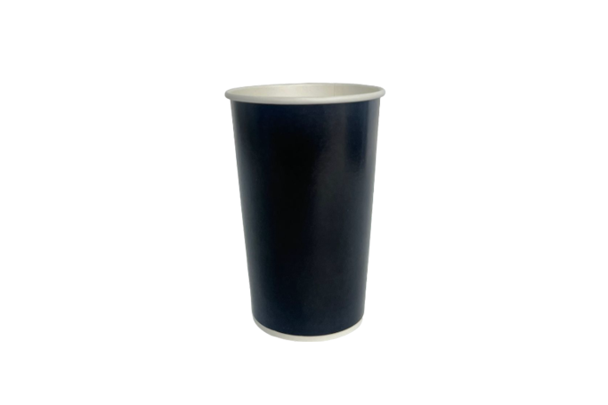 16oz Black Paper Recyclable Cups