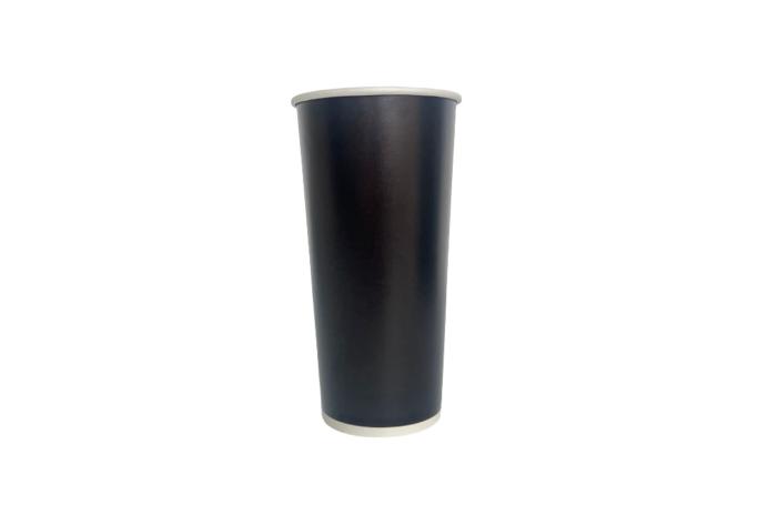 22oz Black Paper Recyclable Cups