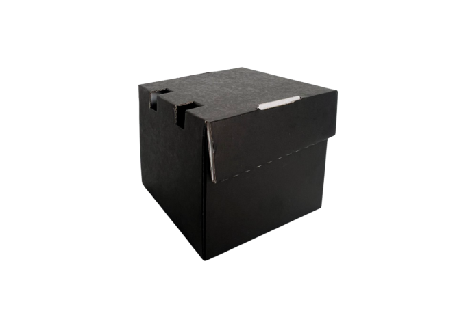 Regular Black Cardboard Recyclable Octagon Burger Boxes