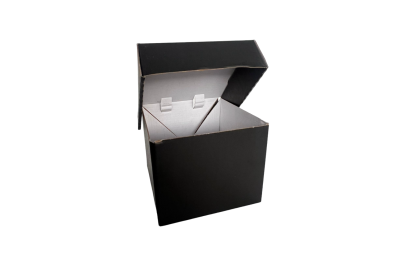 Regular Black Cardboard Recyclable Octagon Burger Boxes