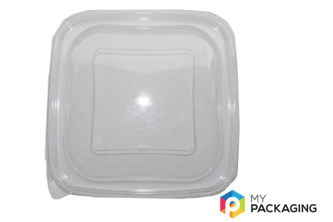 Small Clear Plastic Recyclable Luxury Square C703 Lids