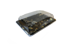 165x115x50mm Black Plastic...