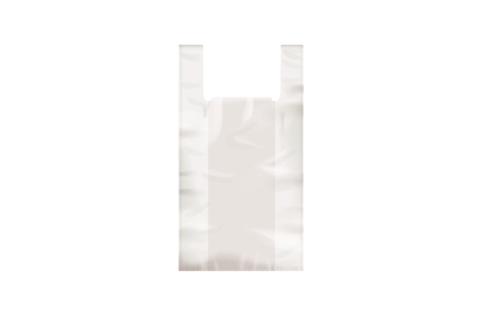 S3 White Plastic Recyclable Vest Carrier Bags