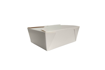 45oz White Recyclable No8 Takeaway Boxes