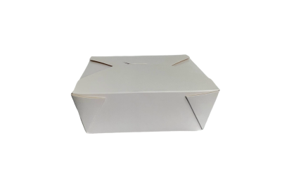 45oz White Recyclable No8 Takeaway Boxes