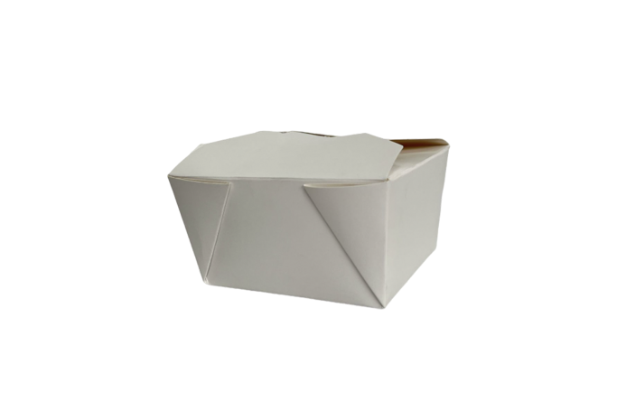 26oz White Recyclable No.2 Takeaway Boxes