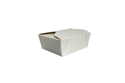 16oz White Recyclable No1 Takeaway Boxes